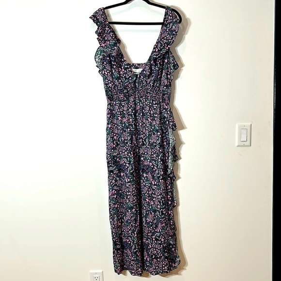 IRO Santu Maxi Dress in Mixed floral Black size 42 USA size 10 women’s - Picture 2 of 9
